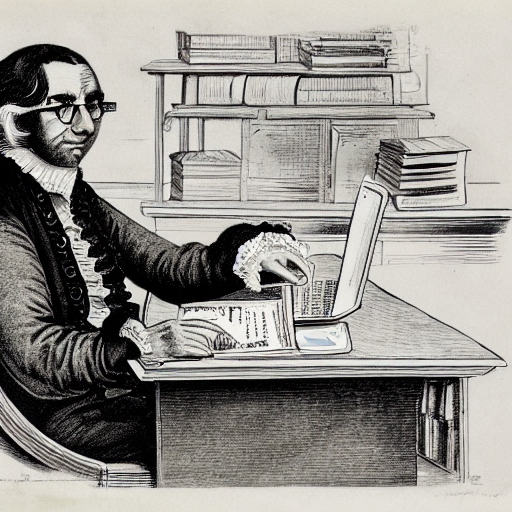 A man sitting at a desk typing on a laptop